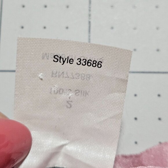 Silk J.Crew Women's Pastel Pink Ruffle Blouse Easter Spring top size 2 - Picture 8 of 12